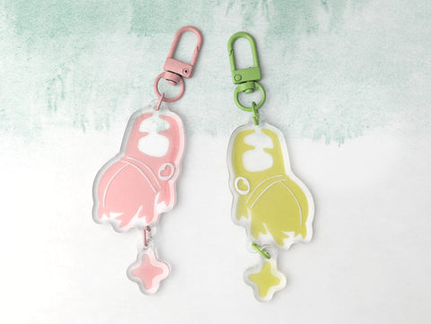 Love Bugs 3" Acrylic Charms (with dangly stars) - Valentines 2024 Collection