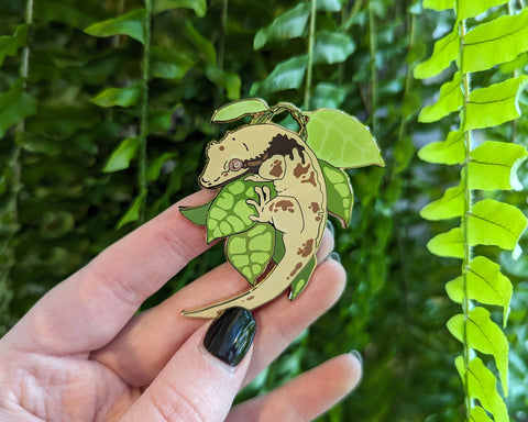 Crested Gecko - Herpetoflora ii Enamel Pin Collection