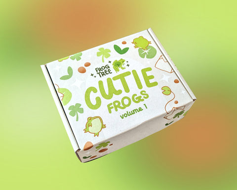 Cutie Frog Box Vol.1 : Tea Garden Mystery Box - enamel pins, stickers, accessories and more!