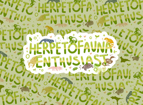 Herpetofauna Enthusiast 5" Bumper Die-Cut Vinyl Sticker