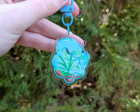 Frogscapes Series 9 - 2" Epoxy Acrylic Charm Keychains
