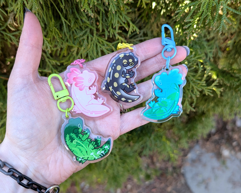 Frogscapes Series 8 - 2" Epoxy Acrylic Charm Keychains