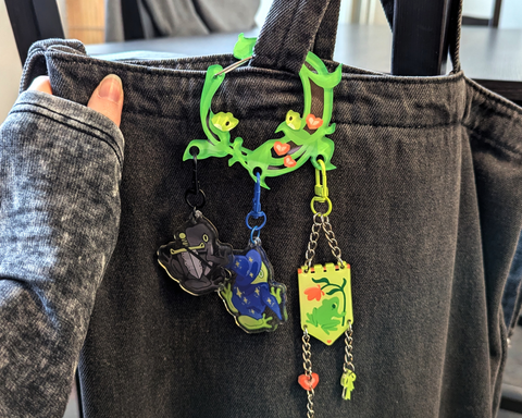 Frog Vine Acrylic Carabiner - Valentines 2026