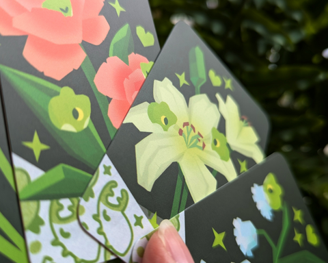 Bouquet of Frogs Love Notes x4 - Valentines 2026