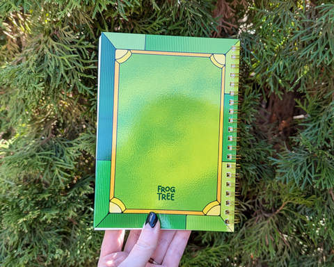 5x7" Stained Glass Froggy Reusable Sticker Book