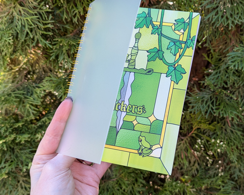 5x7" Stained Glass Froggy Reusable Sticker Book