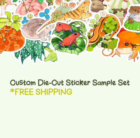 Custom Die-Cut Sticker Sample Set