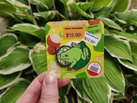 Lime Frog : Enamel Pin