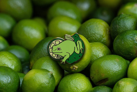 Lime Frog : Enamel Pin