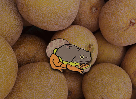 Cantaloupe Frog : Enamel Pin