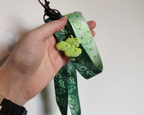 Froggy Lanyard with Rubber Charm