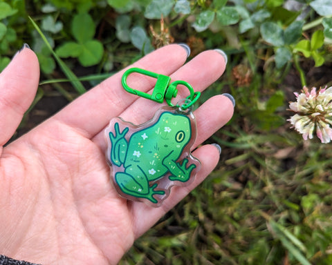 Frogscapes Series 1 - 2" Epoxy Acrylic Charm Keychain