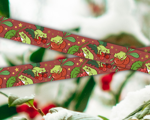 Berry Frog Gold Foil Washi Tape