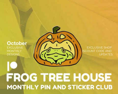 October Patreon Pin - Pumpkin Frog